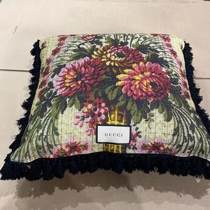 Gucci floral throw pillow